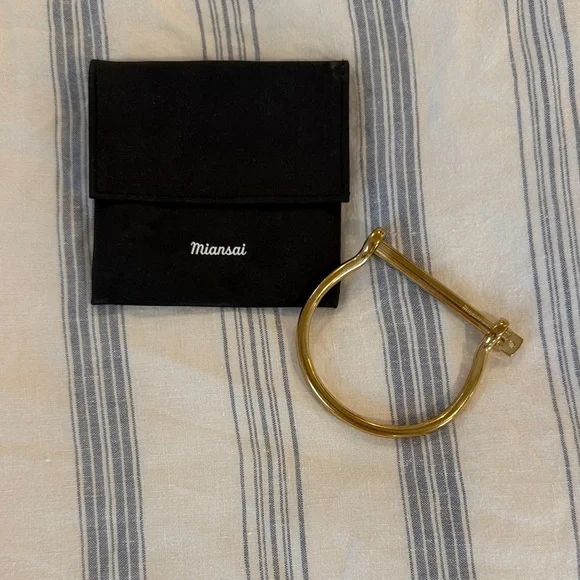 Miansai Gold Screw Cuff Bracelet - Picture 1 of 4